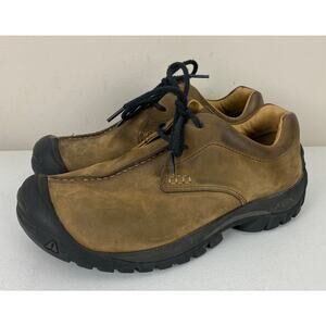 Men Keen Boston III leather lace-up hiking outdoor shoes, 10
